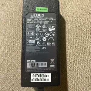 Genuine LITEON Black AC/DC Adapter